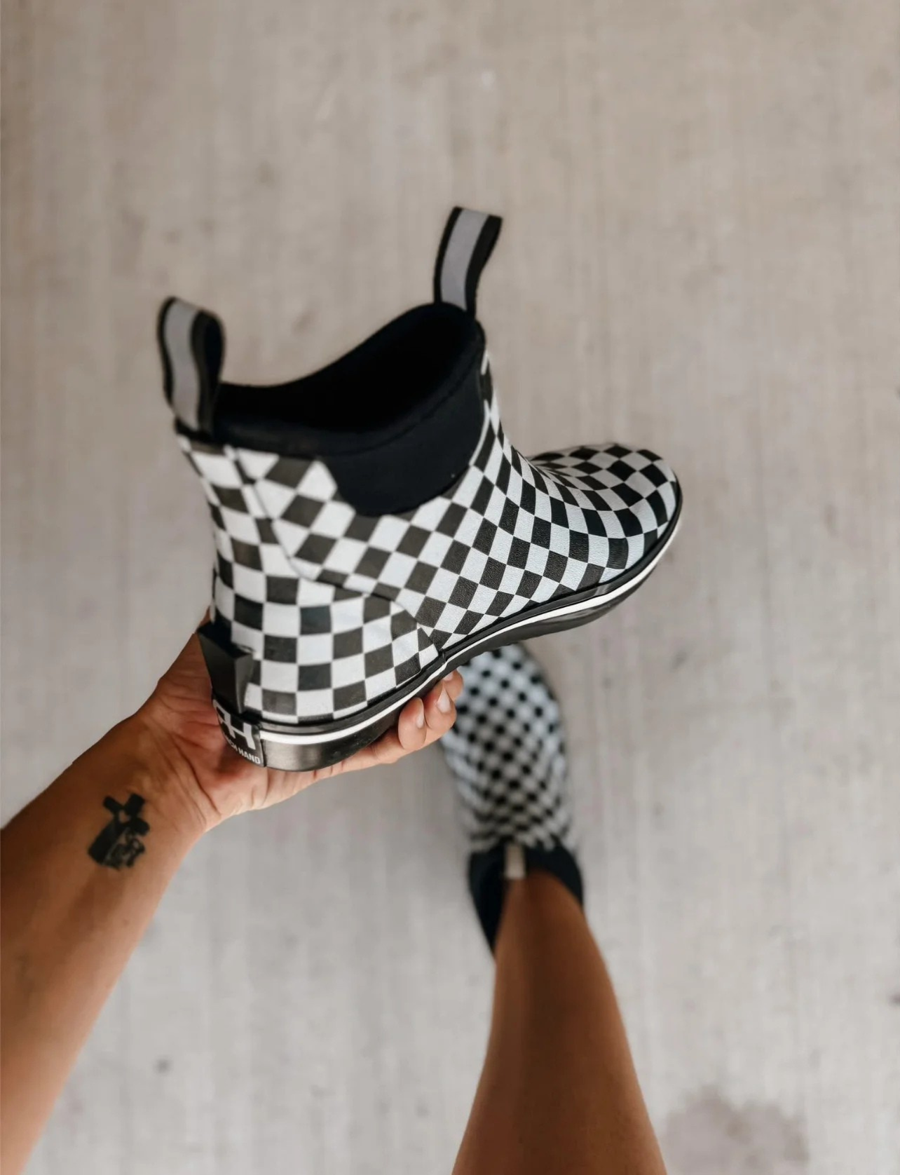 Checkered Deck Boots