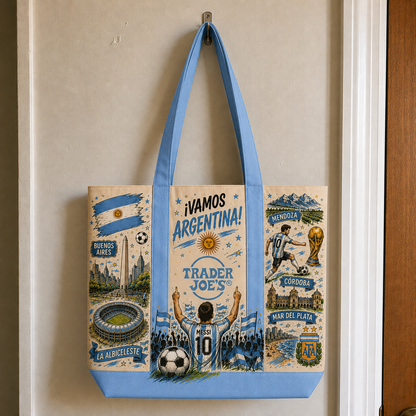 Argentina World Cup Trader Joe's Tote